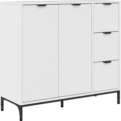 Maison Exclusive - Credenza Bianco Lucido 89,5 x 33 x 82 cm Legno multistrato