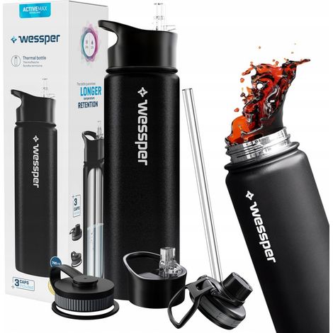 Botella térmica Wessper WES266-BK-700 Negra 700 ml (1/5)
