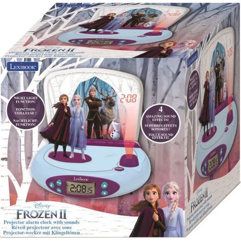 Radio despertador Lexibook Proyector Disney Frozen 2