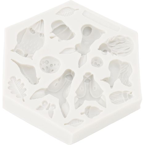 Moule en silicone en forme d'animal mignon, démoulage facile, souple et flexible, idéal pour la pâtisserie maison (gâteaux, fondant, chocolat) - Gris 952 (1/5)