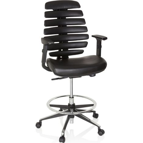 Bürostuhl / Drehstuhl ERGO LINE II WORK Kunstleder schwarz hjh OFFICE (1/5)