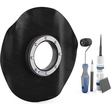 Bride de serrage CR, DN 80 pour diamètre extérieur 0-40 mm jusqu'à 2,5 bar, joint : 30 mm, EPDM / V2A