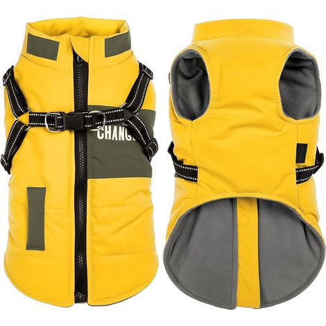 1 Manteau Chien, Imperméable, Polaire, Harnais Intégré, Petit Moyen.. (1/5)