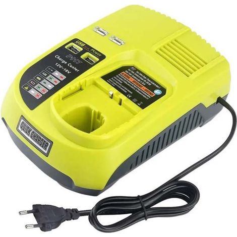 Chargeur rapide de batterie compatible Ryobi P117 Chargeur 3A 12V-18V HOBBYTECH (1/4)