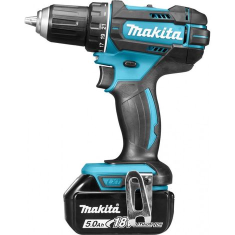 Perceuse visseuse MAKITA DDF482RTJ 18V + 2 batteries Li-Ion 5Ah + chargeur + coffret Makpac — vue 2