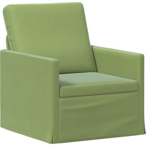 Einzelsofa Hellgrün 70 x 81 x 82 cm Samt (V) vidaXL (1/5)