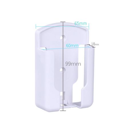 GABRIELLE - Juego de 2 soportes para control remoto de TV, soporte de pared para caja de almacenamiento universal de aire acondicionado, material blanco duradero, pasta fuerte de doble cara.