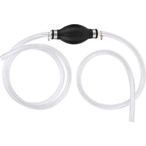 Kit de pompe à siphon manuel, pompe de transfert de liquide portable, pompe à siphon de carburant pour essence, diesel, huile, eau avec tuyau pour voitures, motos (1/5)