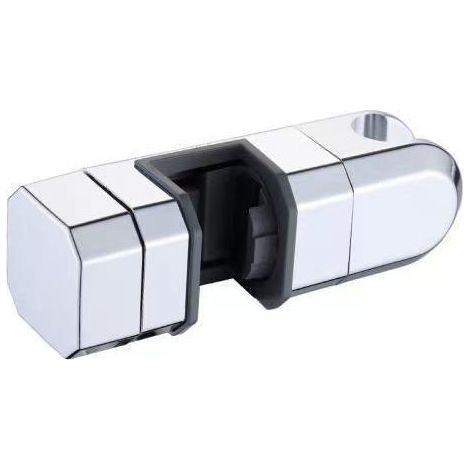 Support de pommeau de douche, universel 15 mm-30 mm, rotation à pour 360 degrés, support de pommeau de douche chromé, barre coulissante amovible pour système de douche (argent) (1/5)