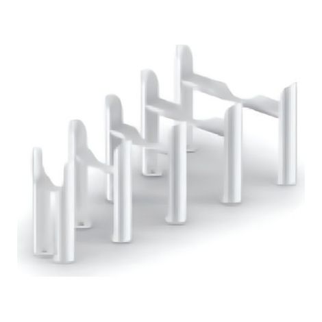 Pied double console amovible blanc Vuelta - Acova 722391