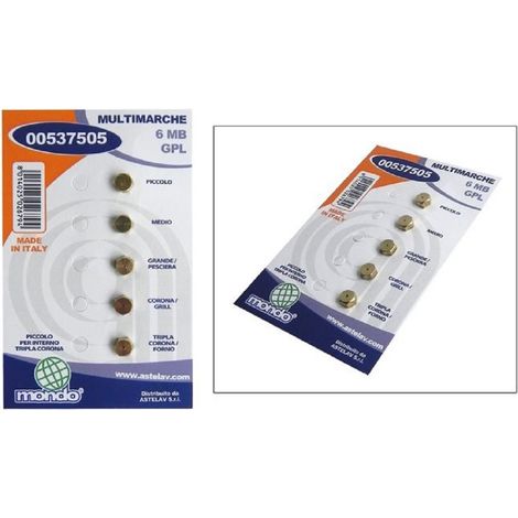 Jeu d'injecteurs butane universel 6mm – Accessoire pour réchaud à gaz – Compatible avec cuisinières multi-marques