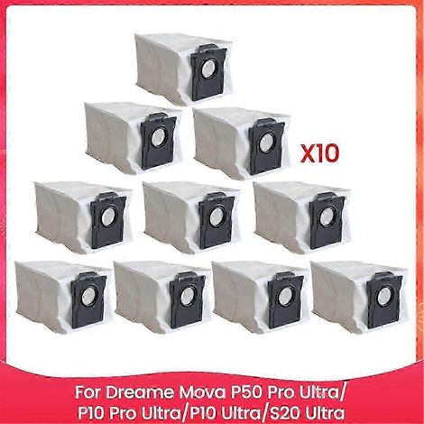 Sac à poussière compatible avec les aspirateurs Dreame Mova P50 Pro Ultra/P10 Pro Ultra/P10 Ultra/S20 Ultra, édition S, référence 0717-hh (1/5)