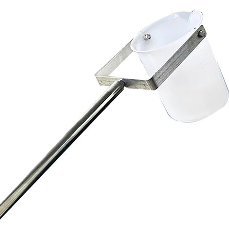 Louche d'échantillonnage d'eau avec gobelet en plastique, kit de collecte ultra léger, récipient d'extension pour test des eaux usées 500 Ml 1.1-3m/3.6-9.8ft