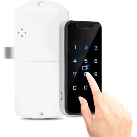 Serrure électronique, Smart Digital RFID Password Lock Touch Keypad Verrouillage électronique du classeur,A (1/4)