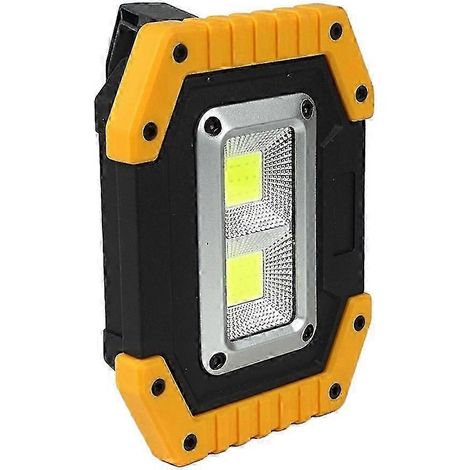 Projecteur de travail portable LED COB 30 W, rechargeable par USB, lampe de camping d'urgence ws (1/5)