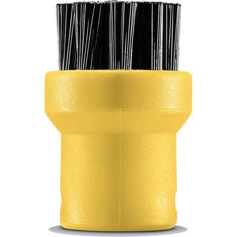 Accessorio set spazzola rotonda per pulitori a vapore, Nero/Giallo