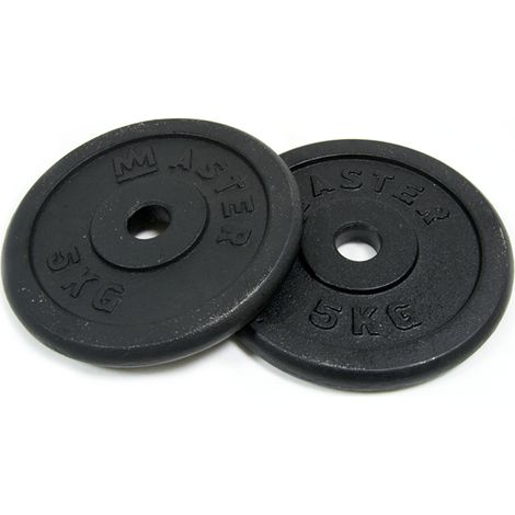 Pesas de hierro fundido 2 x 5 kg MASTER