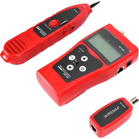 NF-308 Netzwerkkabeltester mit LCD-Bildschirm, tragbar, Telefon-Audio, BNC- und Koaxialkabel-Finder (1/5)