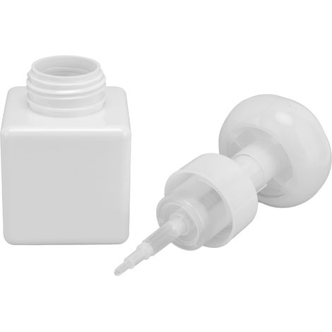 250 ml Schaumpumpflasche, tragbarer, nachfüllbarer, wiederverwendbarer, blumenförmiger Flüssigseifenspender (weiß) (1/5)