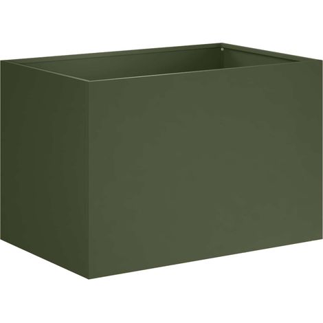Maison Exclusive - Vaso da giardino Verde Oliva 60 x 40 x 40 cm (1/5)