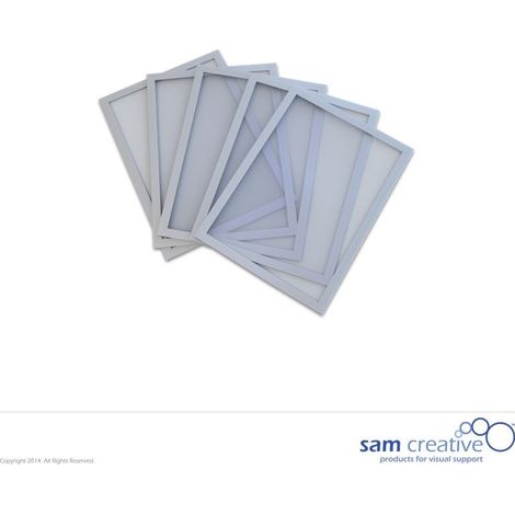 Tableau blanc magnétique Fenêtre A5 argent set 5 pcs