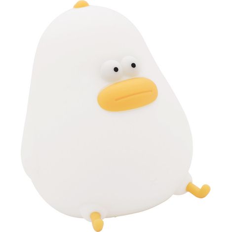 Veilleuse forme poussin mignonne silicone doux charge USB 2600K lumière chaude 2 niveaux pour bébé (1/5)