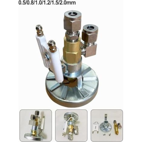 Buse de brûleur à huile usée avec siphon de pulvérisation, électrode de 0,5 à 1/8 pouce (1/3)