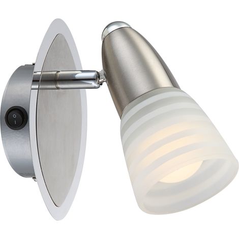 Wandspot schwenkbar LED Wandleuchte Schlafzimmerlampe Leseleuchte Wandlampe, 5W 470lm warmweiß, BxH 9 x 14,5 cm