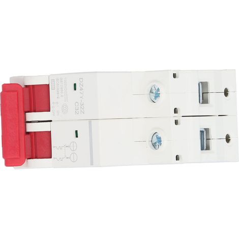 Disjoncteur CC 2P 63A, disjoncteur à air photovoltaïque électrogravé pour la protection contre les surcharges.