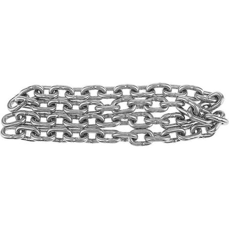 Chaîne d'ancre marine en acier inoxydable 316, 6 mm de diamètre et 950 mm de longueur. (1/5)