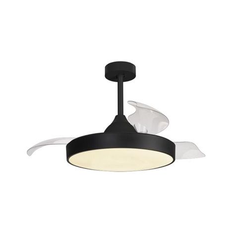 Mantra Ventilador de techo ALASKA 60W negro 2700K-5000K 3300 Lm (1/2)
