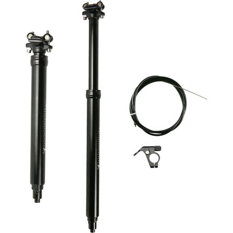 Tige de compte-gouttes pour vélo de montagne, 31.6mm, serrure hydraulique en aluminium, 100-170mm, tige de selle télécommandée pour vélo de voyage, pour route (1/5)