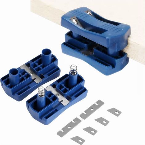 Rabot à Main Polyvalent en Plastique – Pour la Finition des Chants et des Bandes de Placage (Kit tête plate + tête droite) (1/5)
