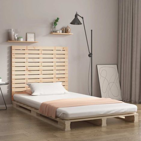 Tête de lit murale,Panneau de lit,Décoration murale 126x3x91,5 cm Bois massif de pin XZZ76839 (1/5)