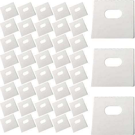 60 Pièces de Languettes de Remplacement Auto-adhésives Transparentes pour Stores Verticaux, Kit de Réparation pour Lamelles de Stores en Vinyle, Tissu et Coton, Accessoires (1/5)