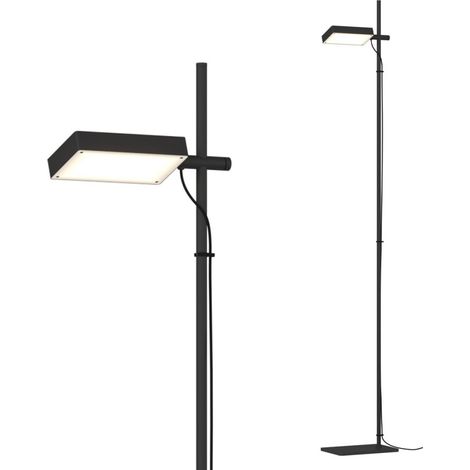 Piantana orientabile top light kubi 1212 t ne led switch 2400lm illuminazione modulo integrato