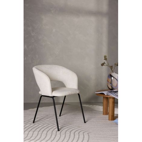 Day chaise de salle à manger avec accoudoirs offwhite (1/5)