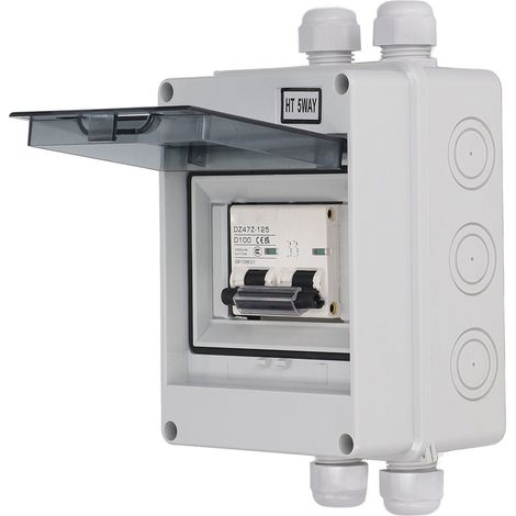 Disjoncteur miniature SG DC 2P 10A 1000V, interrupteur sectionneur étanche IP65 pour système photovoltaïque solaire