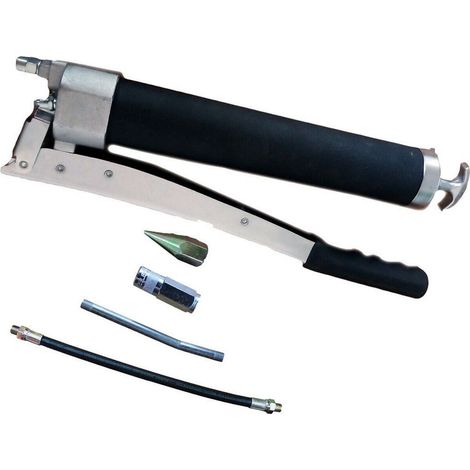TrAdE Shop Traesio - Pistola Pompa Ingrassatore Manuale 12000 Psi Tubo Flessibile Capacita' 28 Oz - (1/3)
