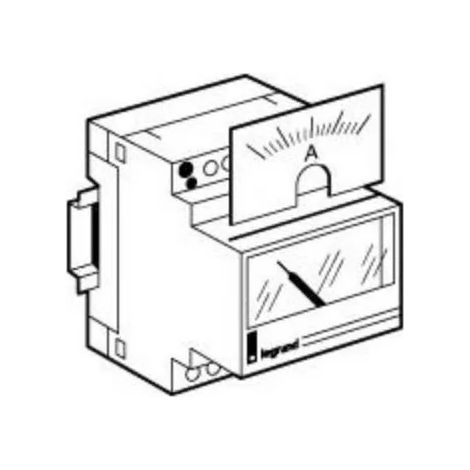 Legrand 004620 Dial de medición para amperímetro 046 00 Lexic - 0-600 A