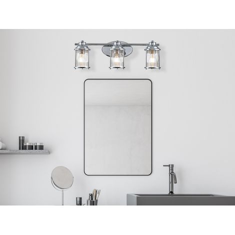 LED Wandleuchte in Chrom für Badezimmer & Wohnraum, Breite 61cm (1/5)