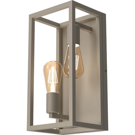 Applique murale industrielle double crème Frame Luminex