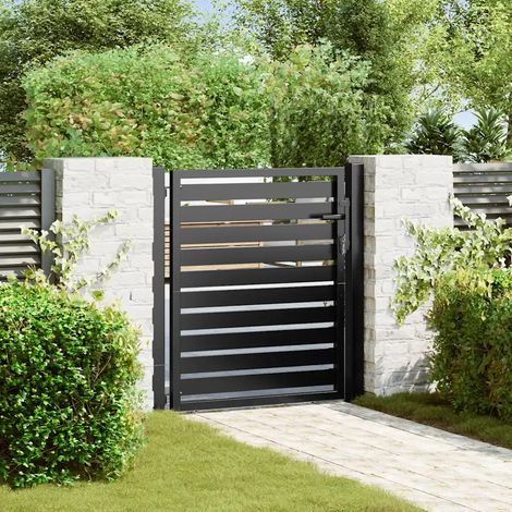 Gartentor vidaxl lockable garden gate Aluminium 100x100 cm