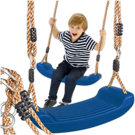 Gartenschaukel für Kinder, Sitzbrett, Hängebank, Marineblau