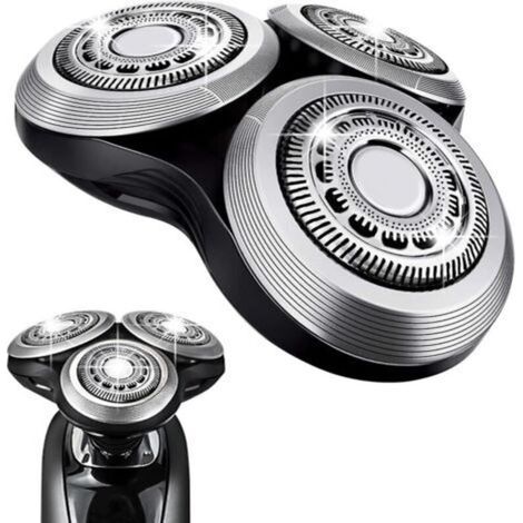 Têtes rotatives de rechange SH90 pour rasoirs Philips Norelco série 9000, nouvelle version avec roue métallique (1/5)