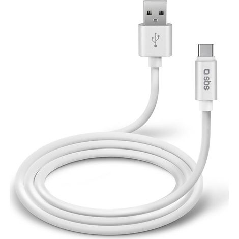 SBS TECABLPOLOTYPECW cable USB USB 2.0 1 m USB A USB C Blanco