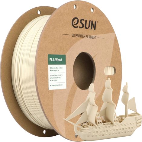 3D-Drucker-Filament, Holz-PLA, 1,75 mm Durchmesser, BIRKE (1/2)