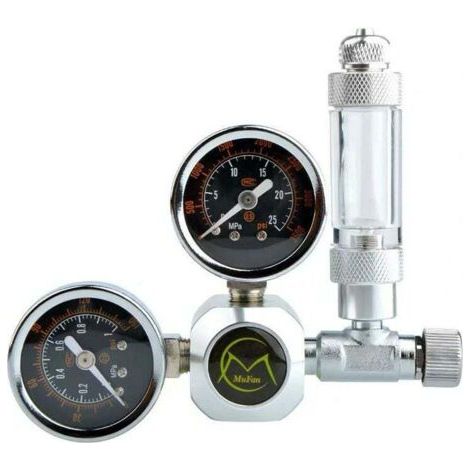 CO2 Druckminderer, Aquarium Druckregler, Aquarium mit Luftblasenzähler