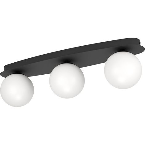 Eglo Deckenleuchte Castrovido schwarz 58 x 16 cm warmweiß