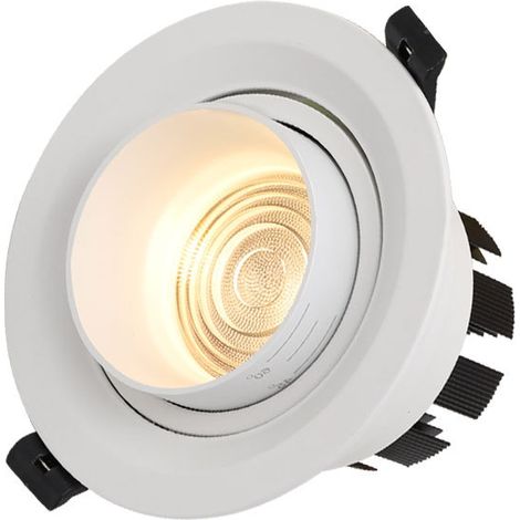 Foco LED empotradoDownlights empotrables LED de 5 W para reacondicionamientoLámparas de techo de alta reproducción cromática (1/3)